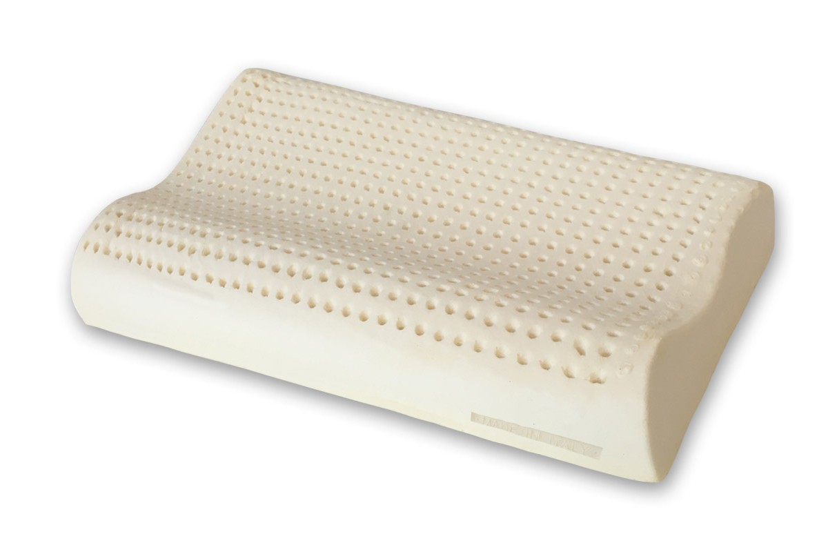 Natural Latex Pillow Wave-Shaped - Helps keeping a natural position