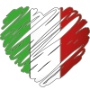 Coeur italien - Produit Made in Italy - Marcapiuma