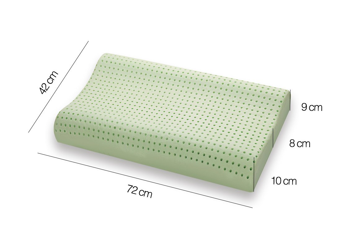 Bio Viscoschaum Kopfkissen modell BIO GREEN Welleforme - Marcapiuma